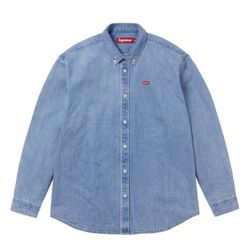 Size Large - Supreme Small Box Denim Shirt Denim : SS25 *BRAND NEW*