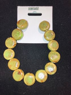 Vintage handmade ceramic beads