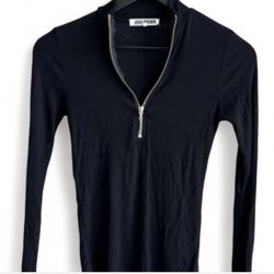 Joah Brown Zip Top Long Sleeve