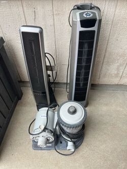 2 Lasko heaters and Intex pool filter