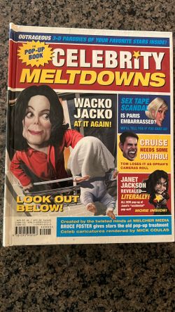 3D Pop out celebrity meltdown BOOK!