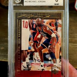 1994/95 Upperdeck Jordan Good As Gold - Beckett NM-MT 8