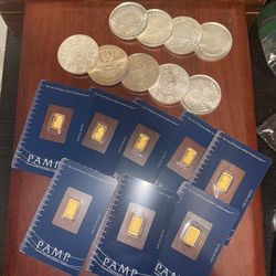 TRADING SILVER + GOLD BULLION 4 POKEMON