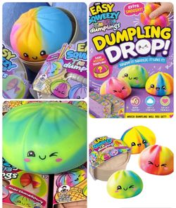 Brand New Tie Dye Dumplings Squishy Toys Unopened Box ORB Easy Sqweezy Tie Dye