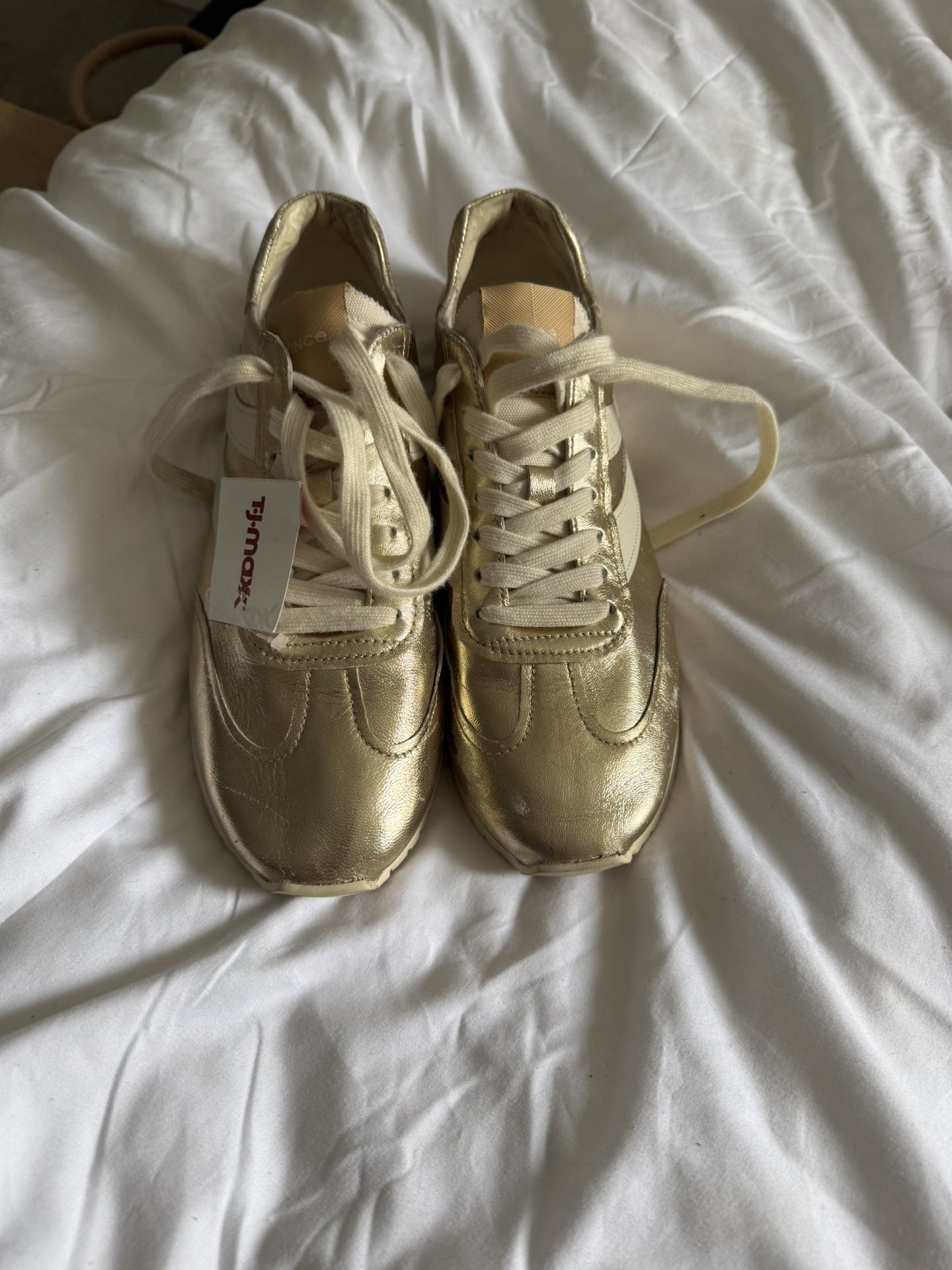Brand New Size 9 Gold Vince Tennis Shoes