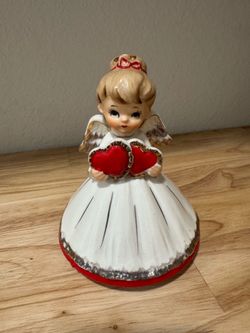Vintage Porcelain Valentine Angel Music Box - “My Funny Valentine”