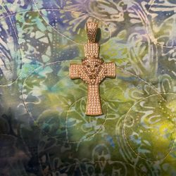 Cross With Lion Pendant 