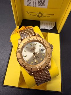 Invicta Gold Tone Mens Watch Model # 50216 Brand New  in Box