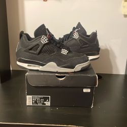 Jordan 4 Black Canvas 