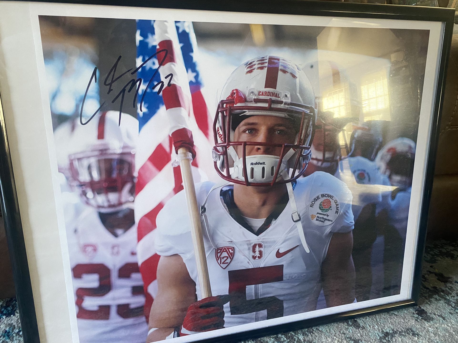 Christian Mccaffrey Autographed 16 X 20