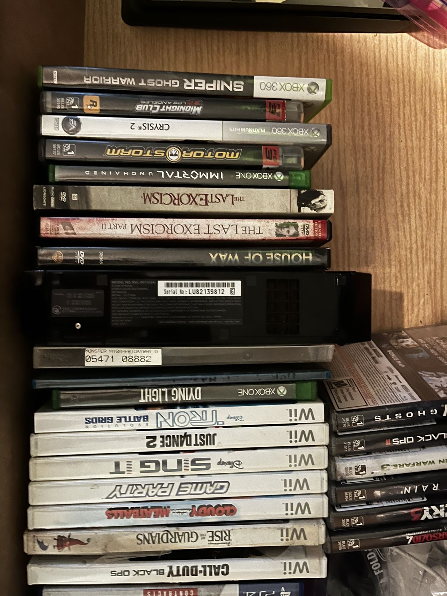 lots of games and some movies for sale