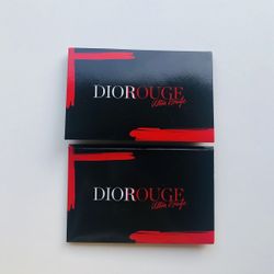 2 sets - ROUGE DIOR Ultra Rouge Ultra Pigmented Hydra Lipstick 4 Shades Sample