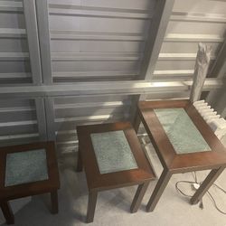 Crackled Nestling Tables