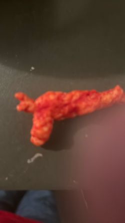 Hot Cheeto shape like a gun