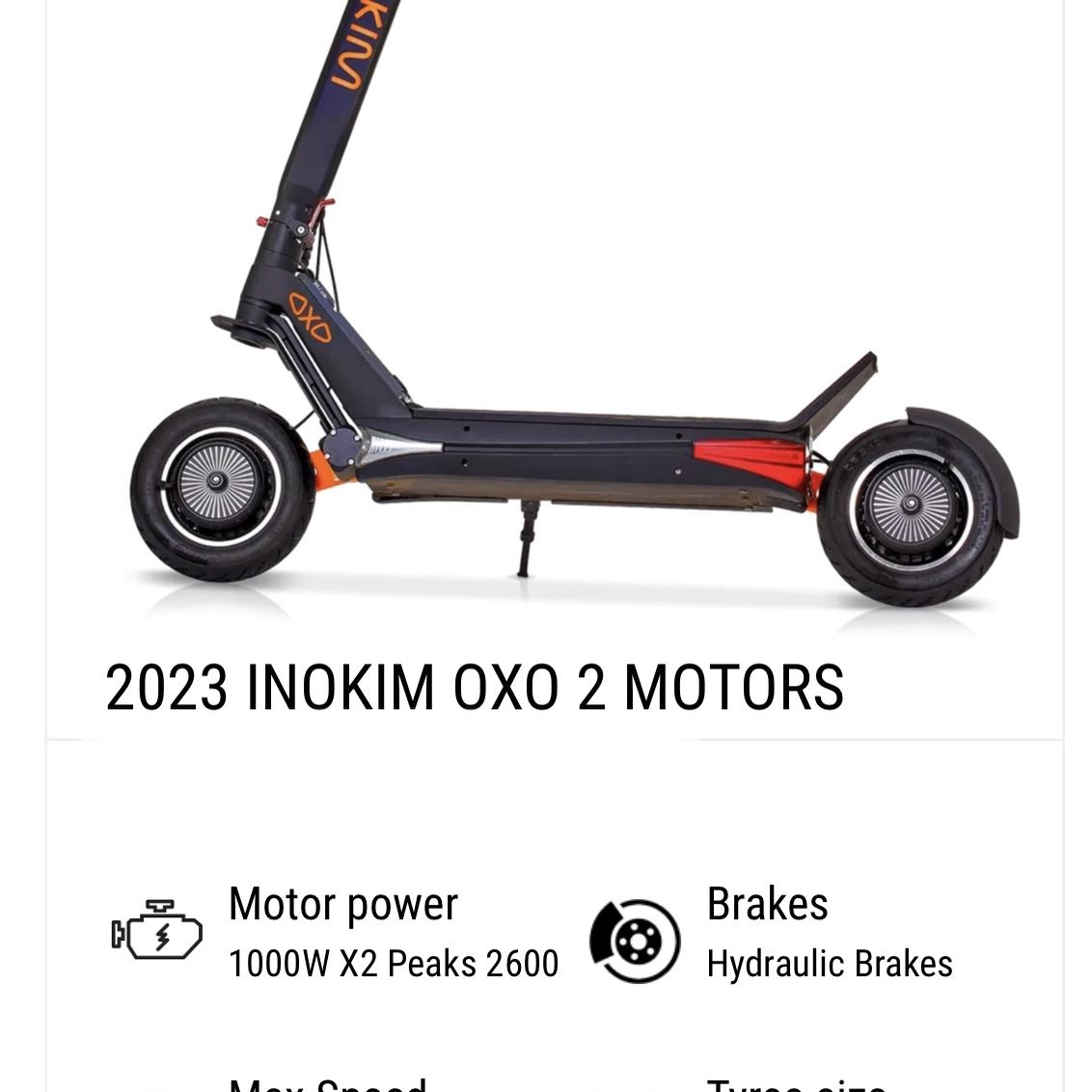 Electric Scooter INOKIM OXO 2 Motors
