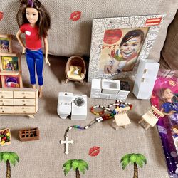 Barbies,play furniture, & Misc