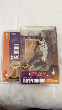 Los Angeles Lakers Gary Payton McFarlane series 6 white uniform BRAND NEW IN BOX