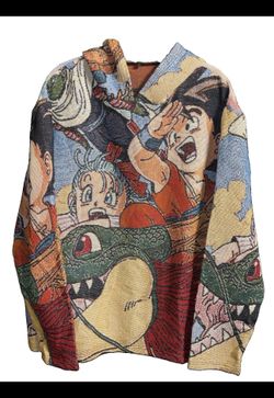 DRAGON BALL / GOKU  ANIME TAPESTRY HOODIE LARGE