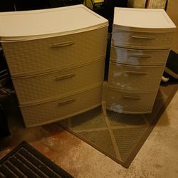 2 New Storage dresser Draws Etc Bins 25 set firm
