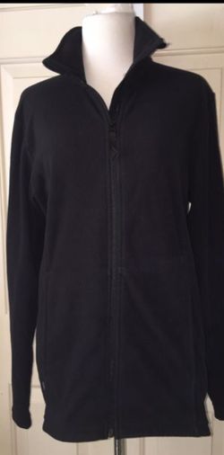 Women's Helly Hansen black fleece zip up jacket great Condition Sz small