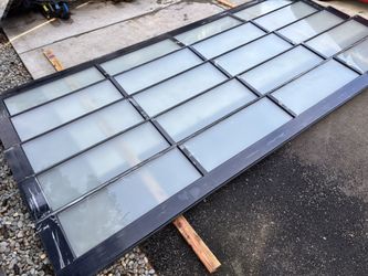 16x8 Modern Glass / Aluminum Garage Door  