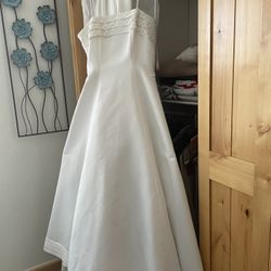 SATIN WEDDING DRESS
