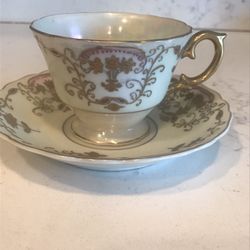 Vintage CHIYODA HIN Bone China Tea Cup And Saucer 
