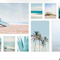 Palm Tree & Beach Picture Frames 