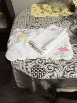 Spring Days Pattern has Embroidered flowers