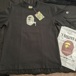 Bape x stussy tee