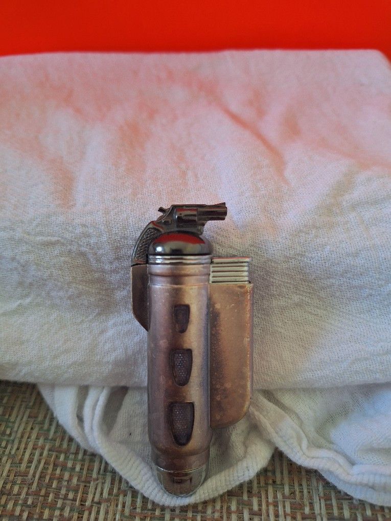 Vintage LT02 Silver Bullet Pistol Lighter-$25