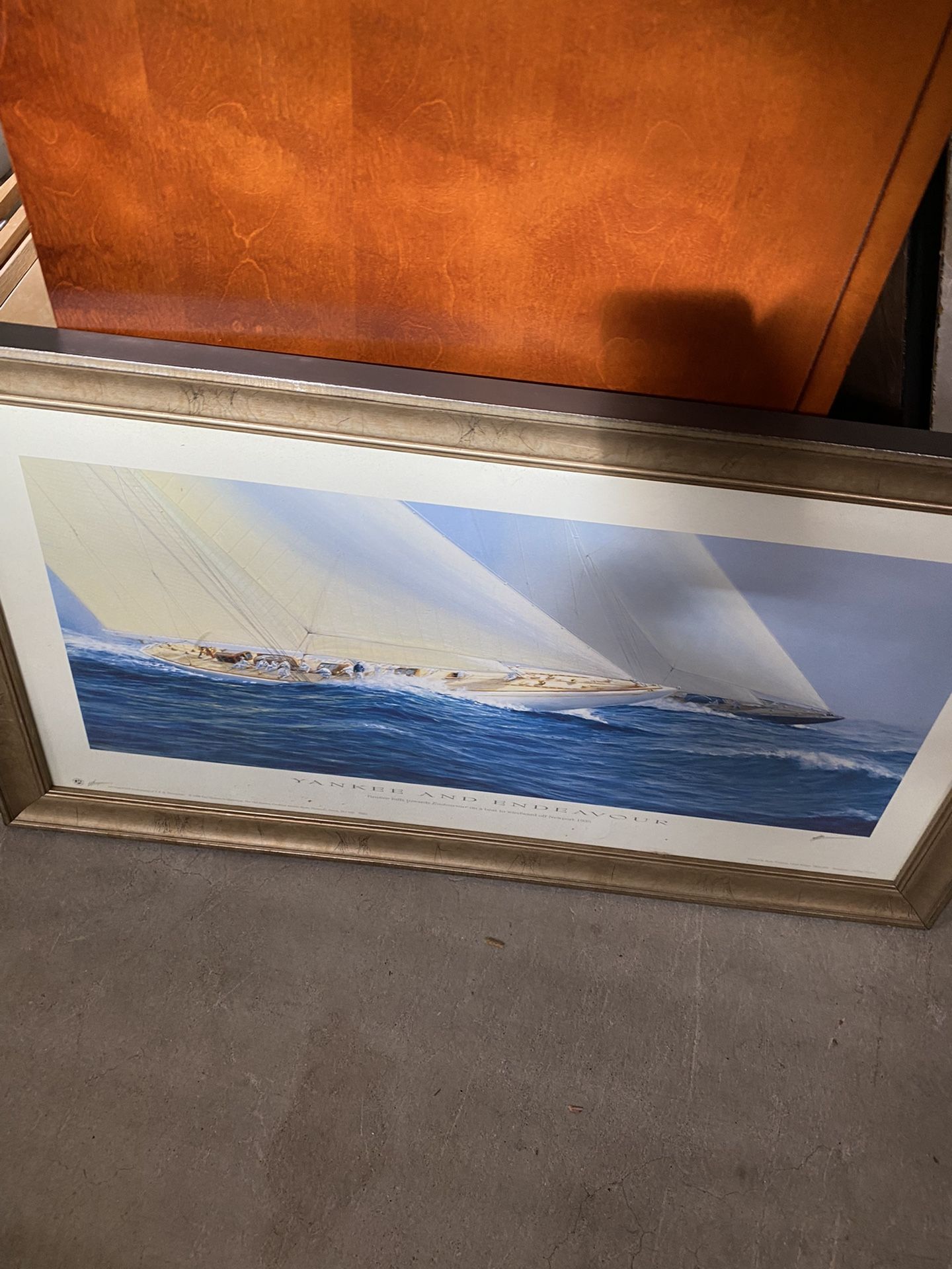 Photo Picture Of Sailing Boat In The Ocean Size 28x16 Inches