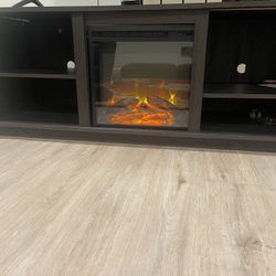 TV Stand With Fireplace