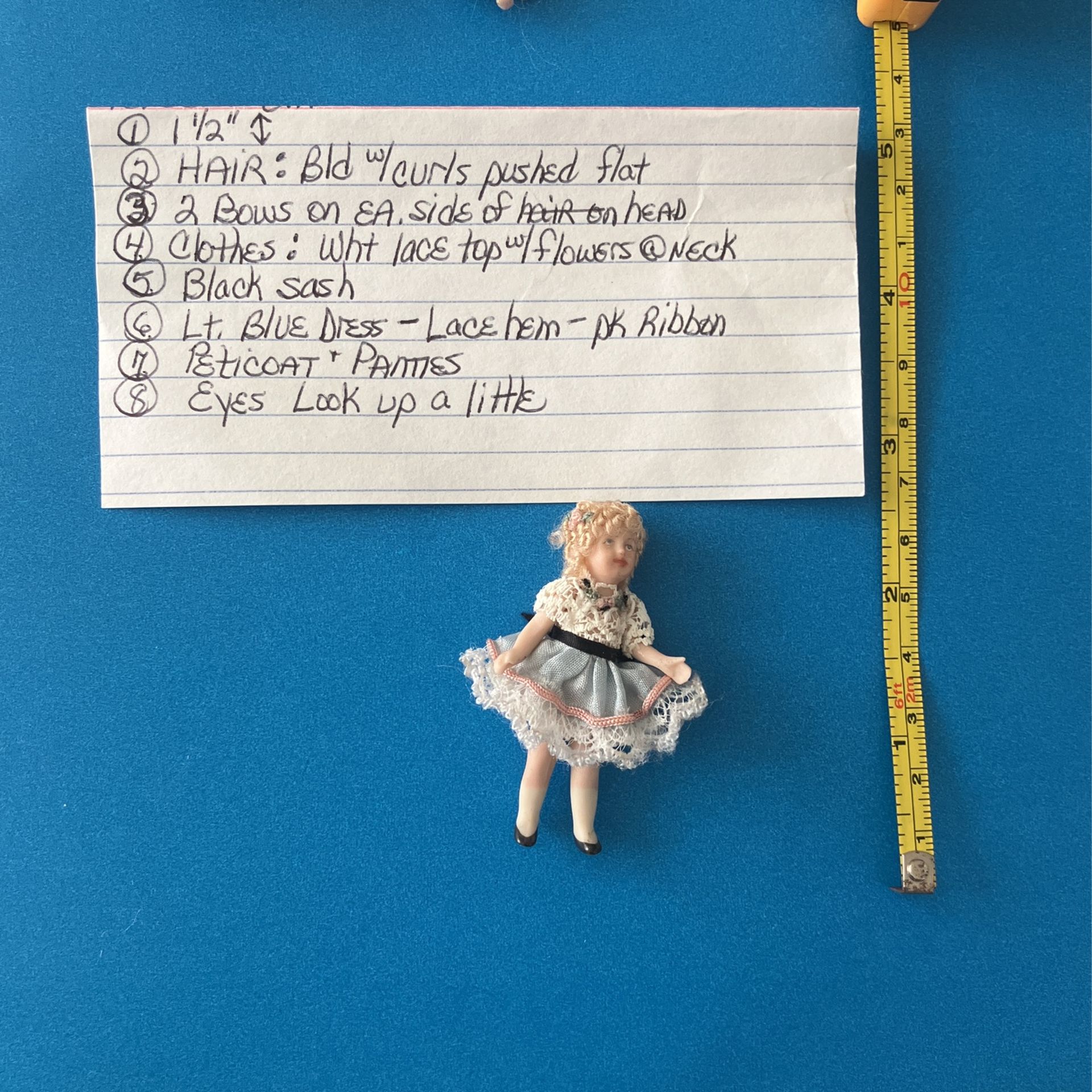 Very Rare Vintage Miniature Doll