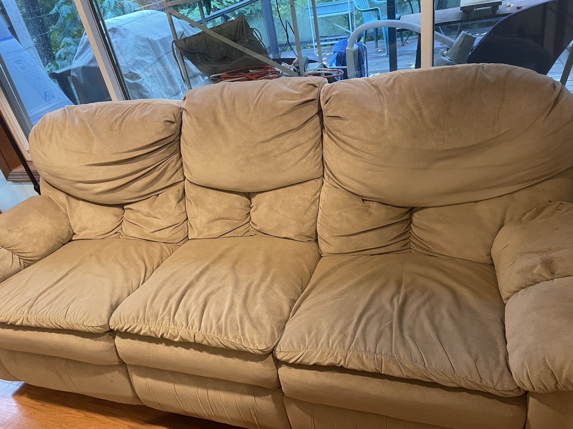 Free Nice Suede Leather Sofa