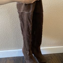 2 Pairs Of Womens Over The Knee High Heel Boots 