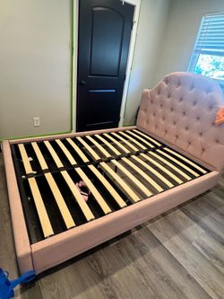 Full Size Pink Bed