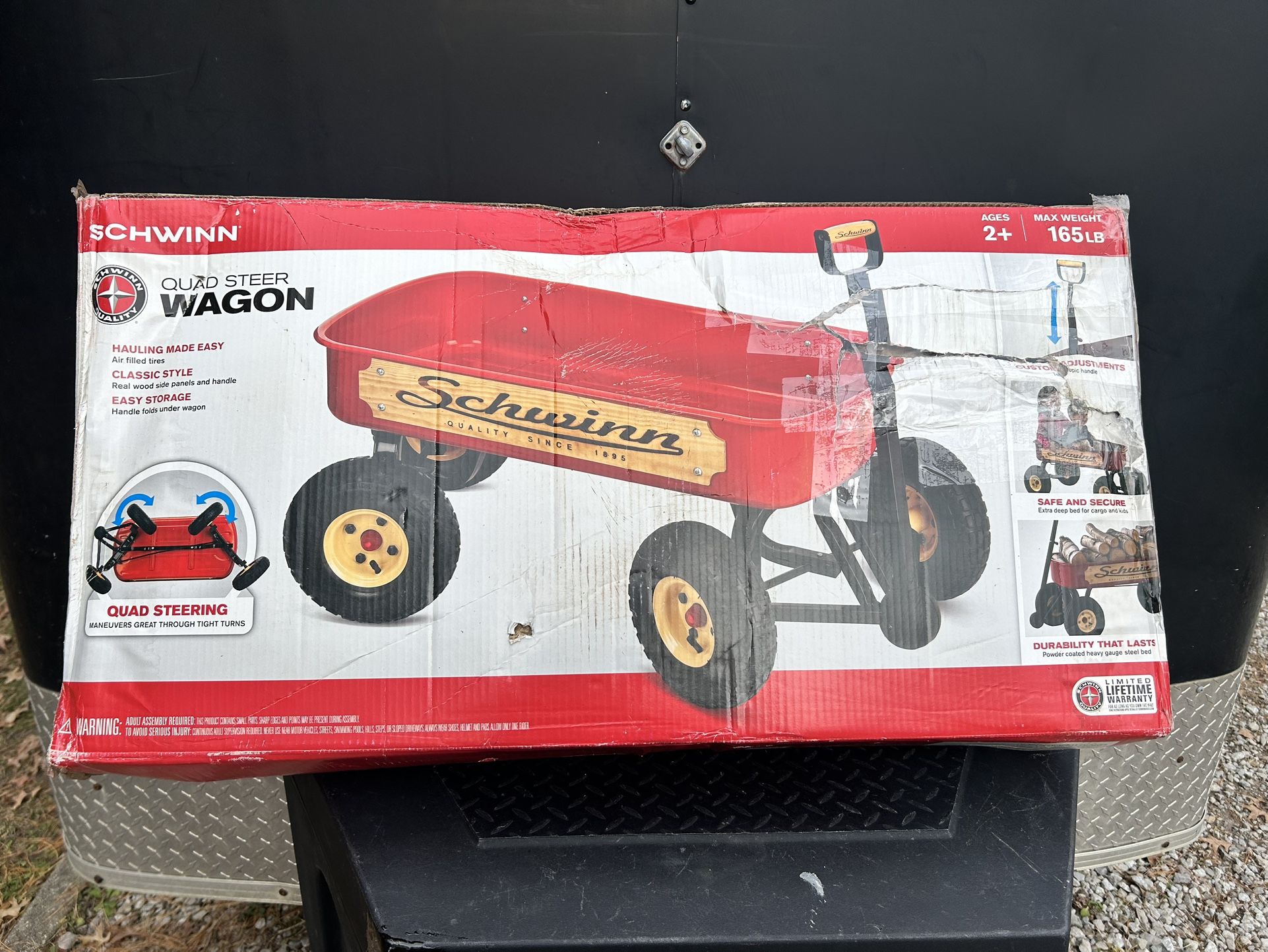 Schwinn Quad Steer Woody Style Wagon with 4x4 Steering