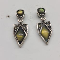 MARCASITE HUES BLUES ABALONE SPEARS