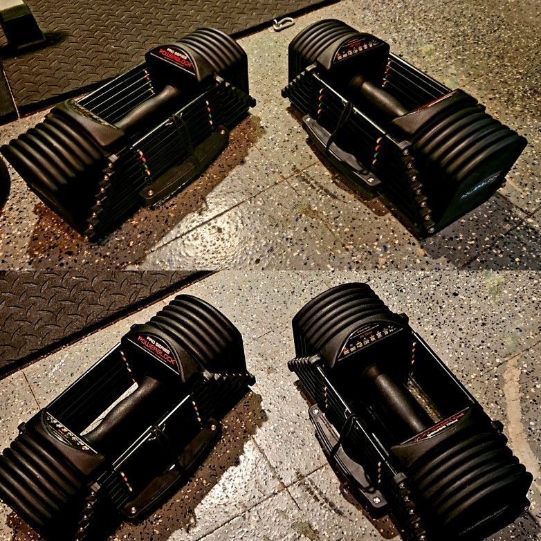 POWERBLOCKS PRO URETHANE DUMBBELLS 32LB POWERBLOCK DUMBBELL WEIGHTS

