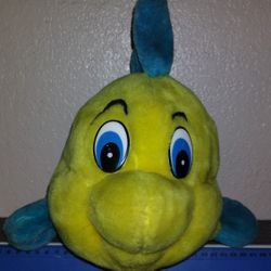 Large Plush Little Mermaid Flounder 90s