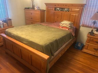 Wooden King Bed Frame