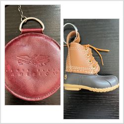 2 Iconic Keychains:LLBean & Perry Ellis