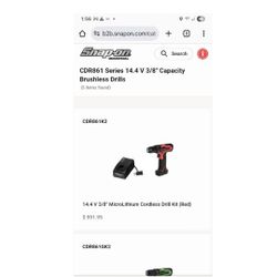 Snap-on 14.4 3/8 Brushless Drill
