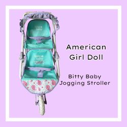 American Girl Doll Bitty Baby Double Jogging Stroller
