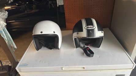 Two motorcycle helmets new