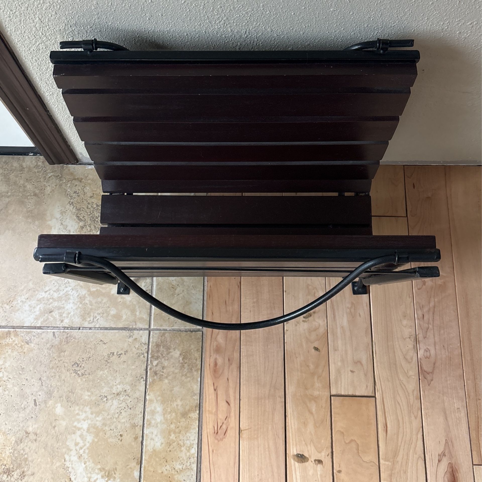 Solid Walnut Newspaper/Magazine Rack