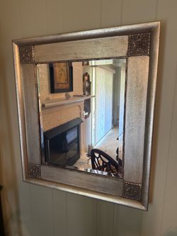Large framed mirror