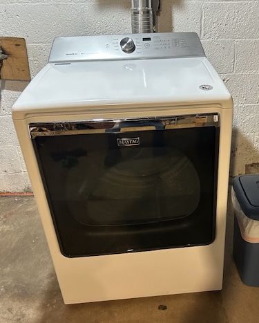 Maytag® 8.8 Cu. Ft. White Front Load Electric Dryer