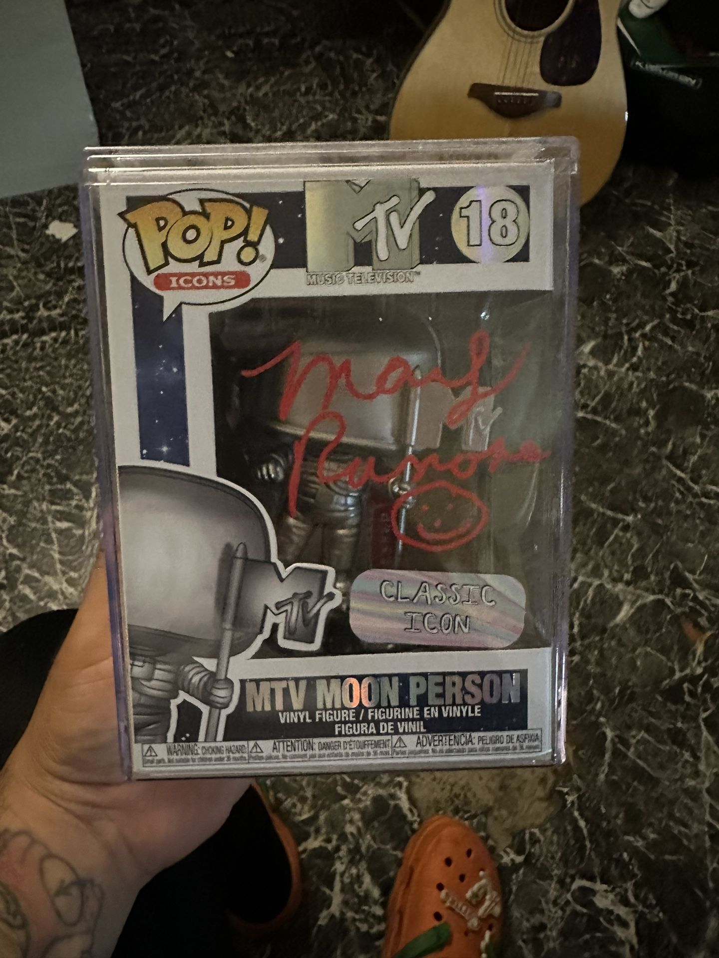 MTV SIGNED MOON MAN SIGNED BY MARKY RAMONE